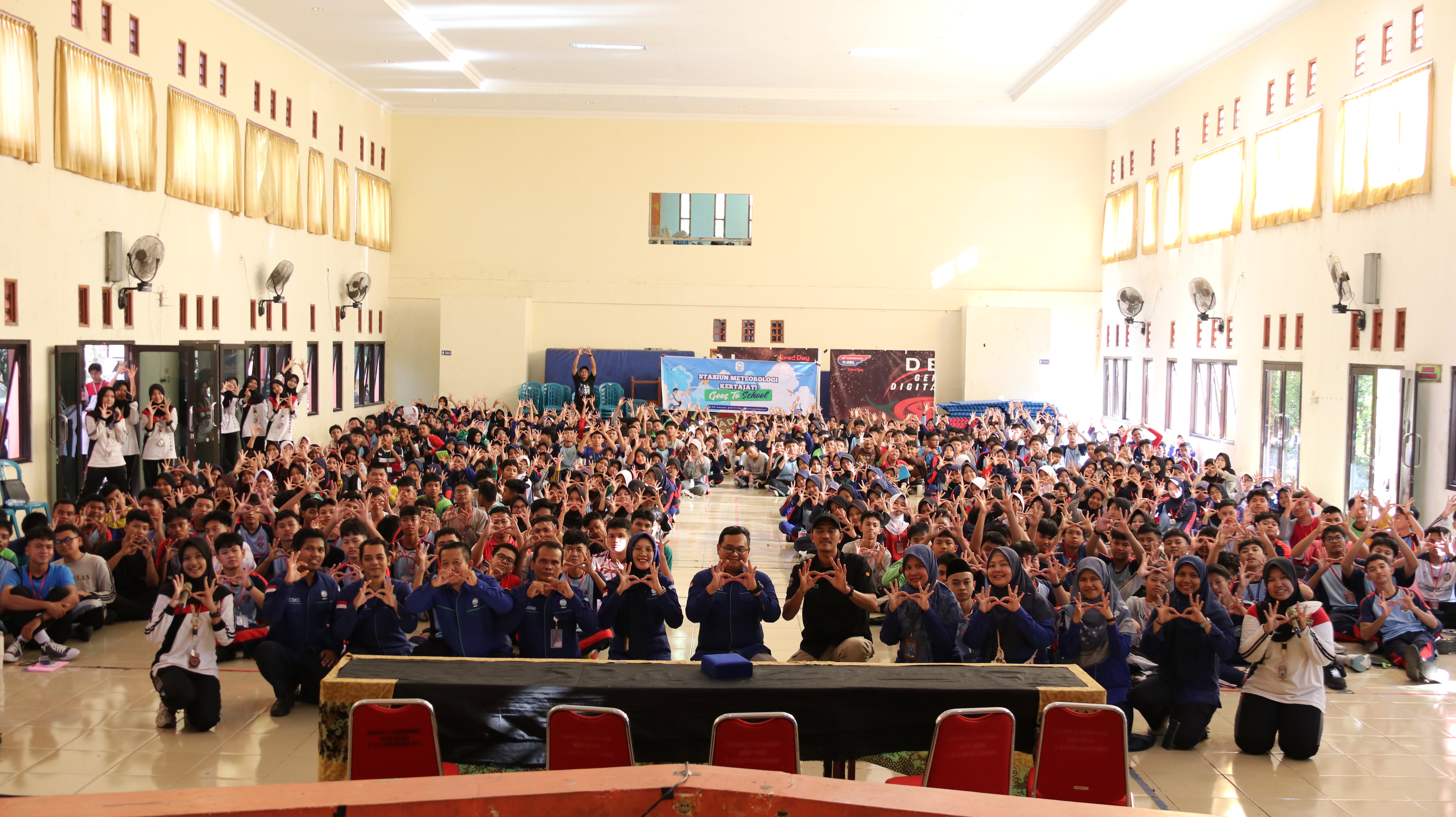 Stasiun Meteorologi Kertajati Goes To School Edukasi Cuaca di MPLS SMAN 1 Sindang Indramayu